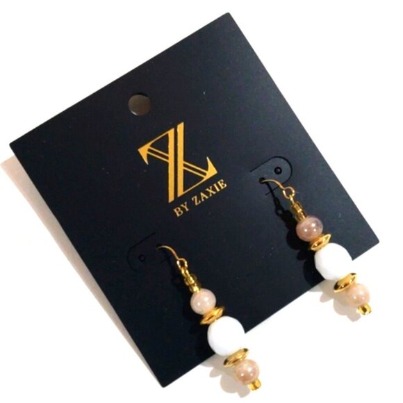 Elegant Gold tone Colorful Beaded Drop Dangle Earrings - Women's Fashion Jewelry - Picture 1 of 8